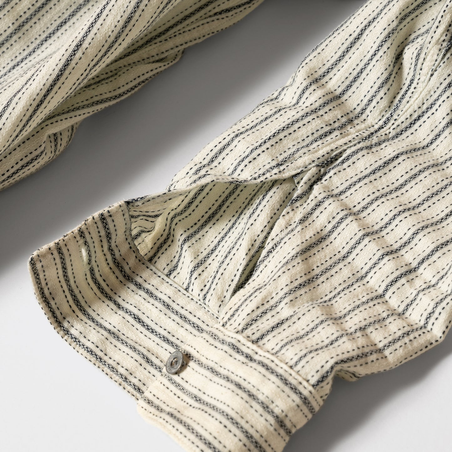 S1010 Classic Stripe Work Shirt (Beige)　クラシックストライプワークシャツ(ベージュ)