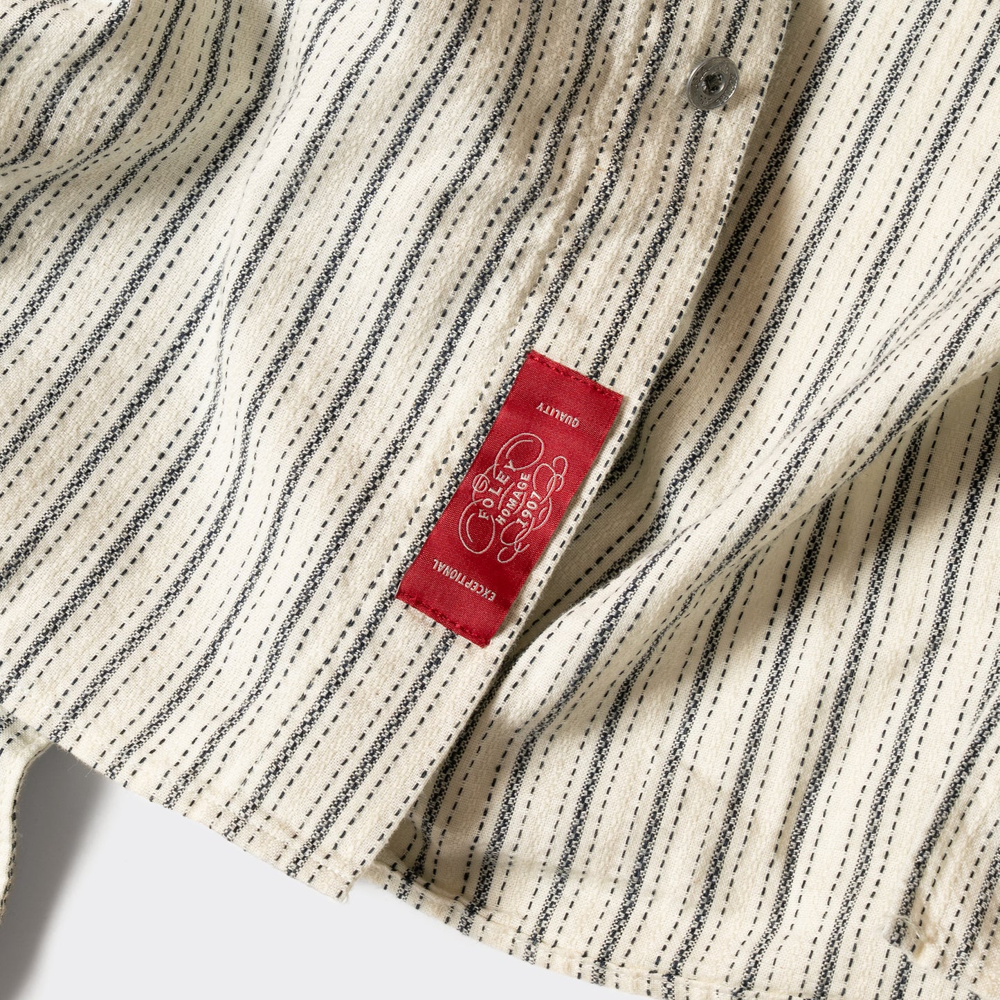S1010 Classic Stripe Work Shirt (Beige)　クラシックストライプワークシャツ(ベージュ)