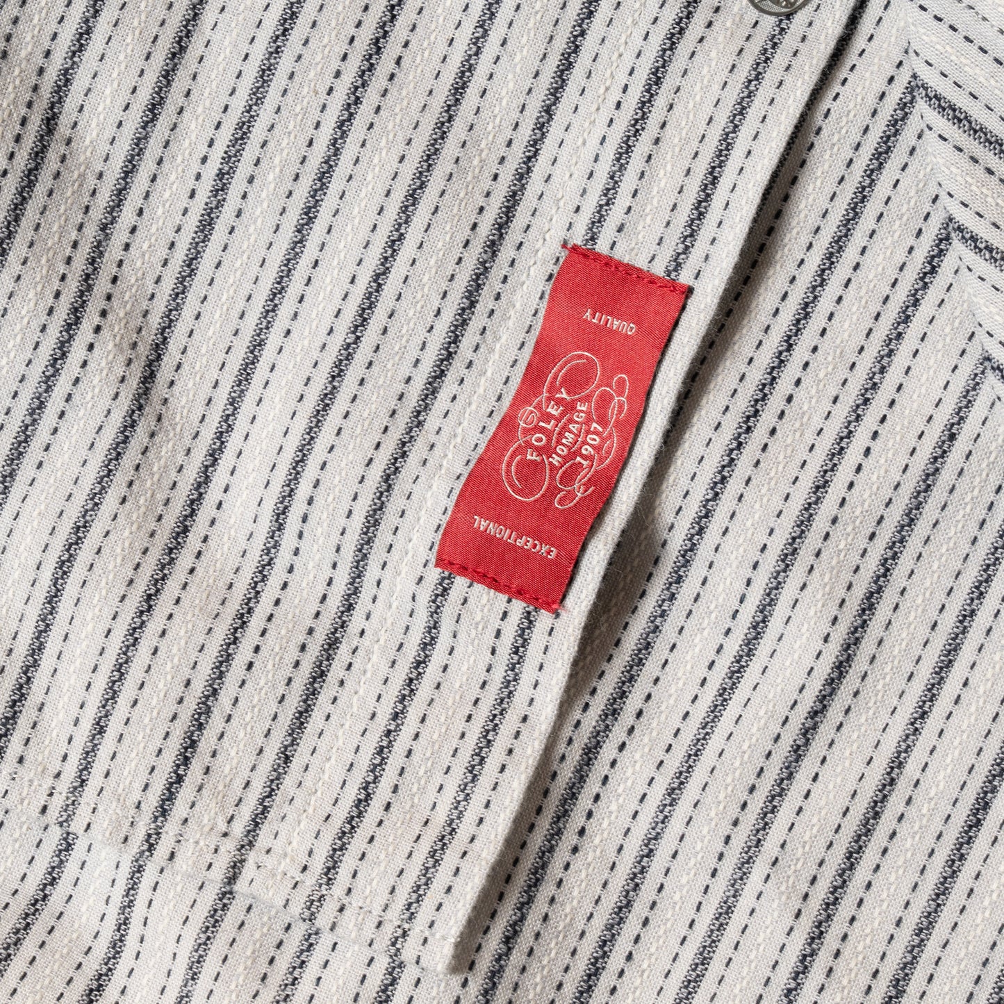 S1010 Classic Stripe Work Shirt (Light Gray)　クラシックストライプワークシャツ(ライトグレー)