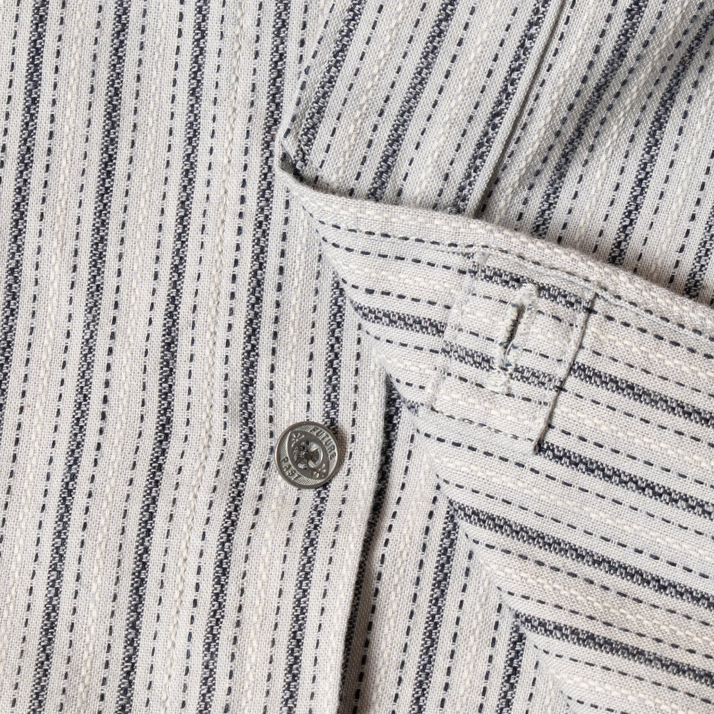 S1010 Classic Stripe Work Shirt (Light Gray)　クラシックストライプワークシャツ(ライトグレー)