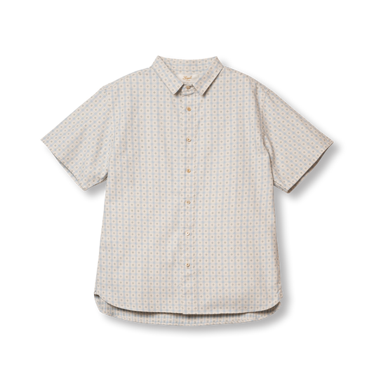 S1011 Mini Collar Shirt (Beige)　ミニカラーシャツ(ベージュ)