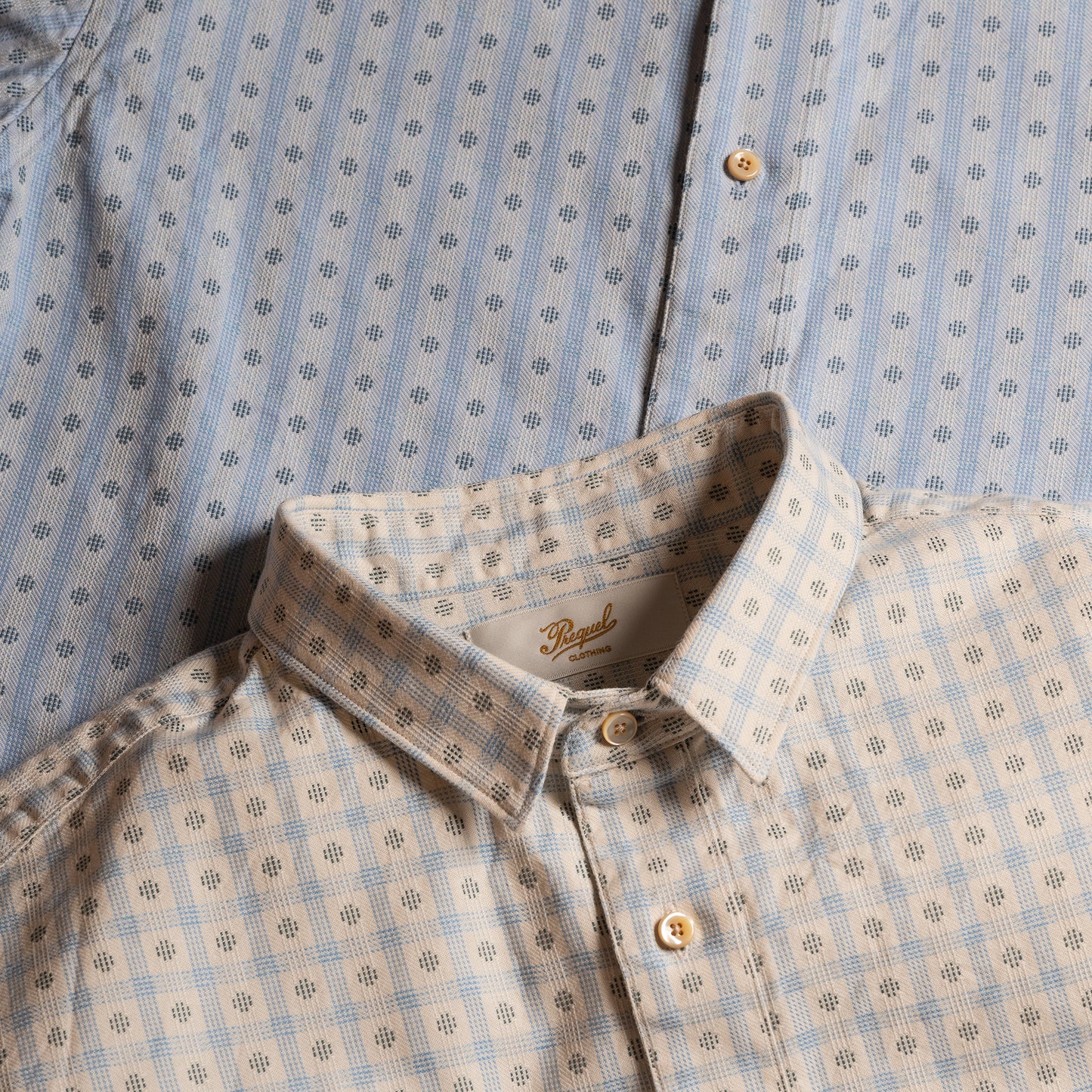 S1011 Mini Collar Shirt (Blue)　ミニカラーシャツ(ブルー)