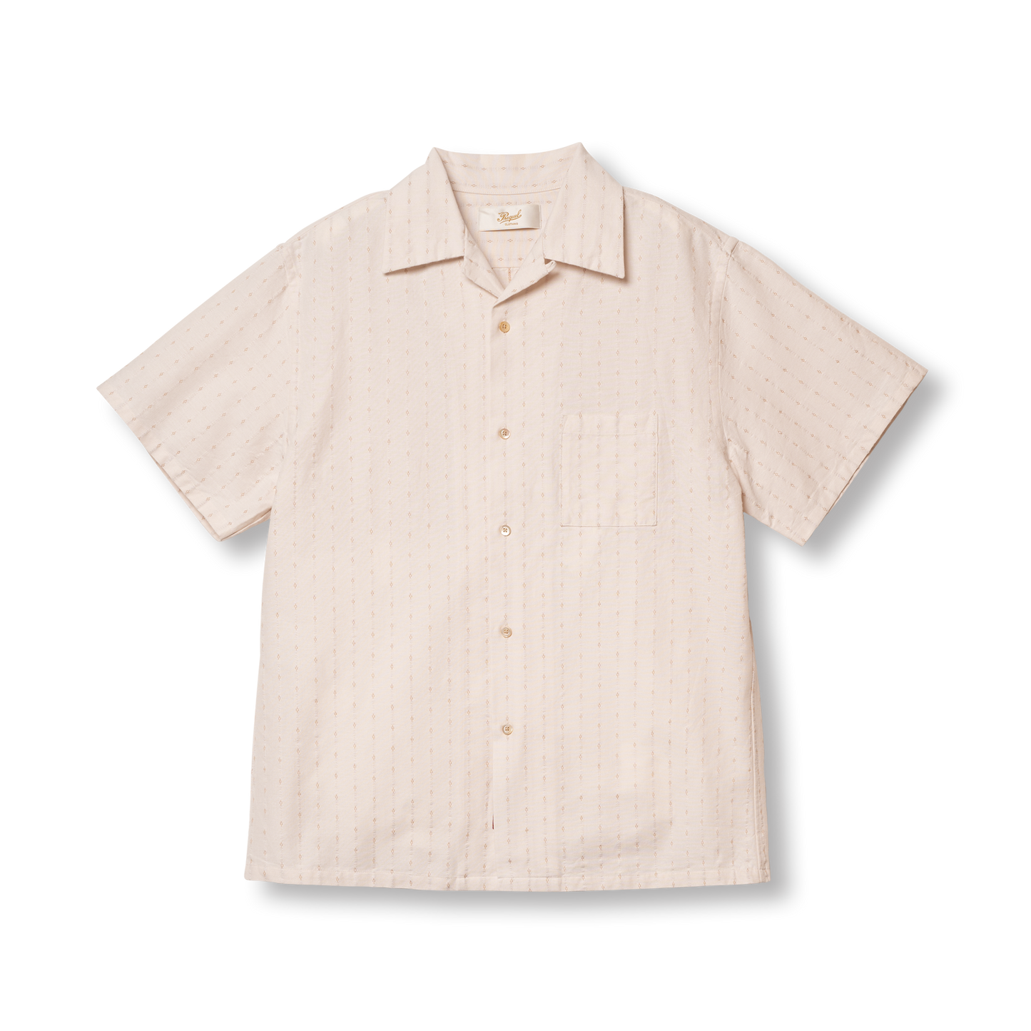 S1012 Classic Open Collar Shirt (Brown)　クラシックオープンカラーシャツ(ブラウン)