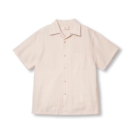 S1012 Classic Open Collar Shirt (Brown)　クラシックオープンカラーシャツ(ブラウン)
