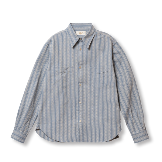 S1020 Striped Work Shirt (Blue)