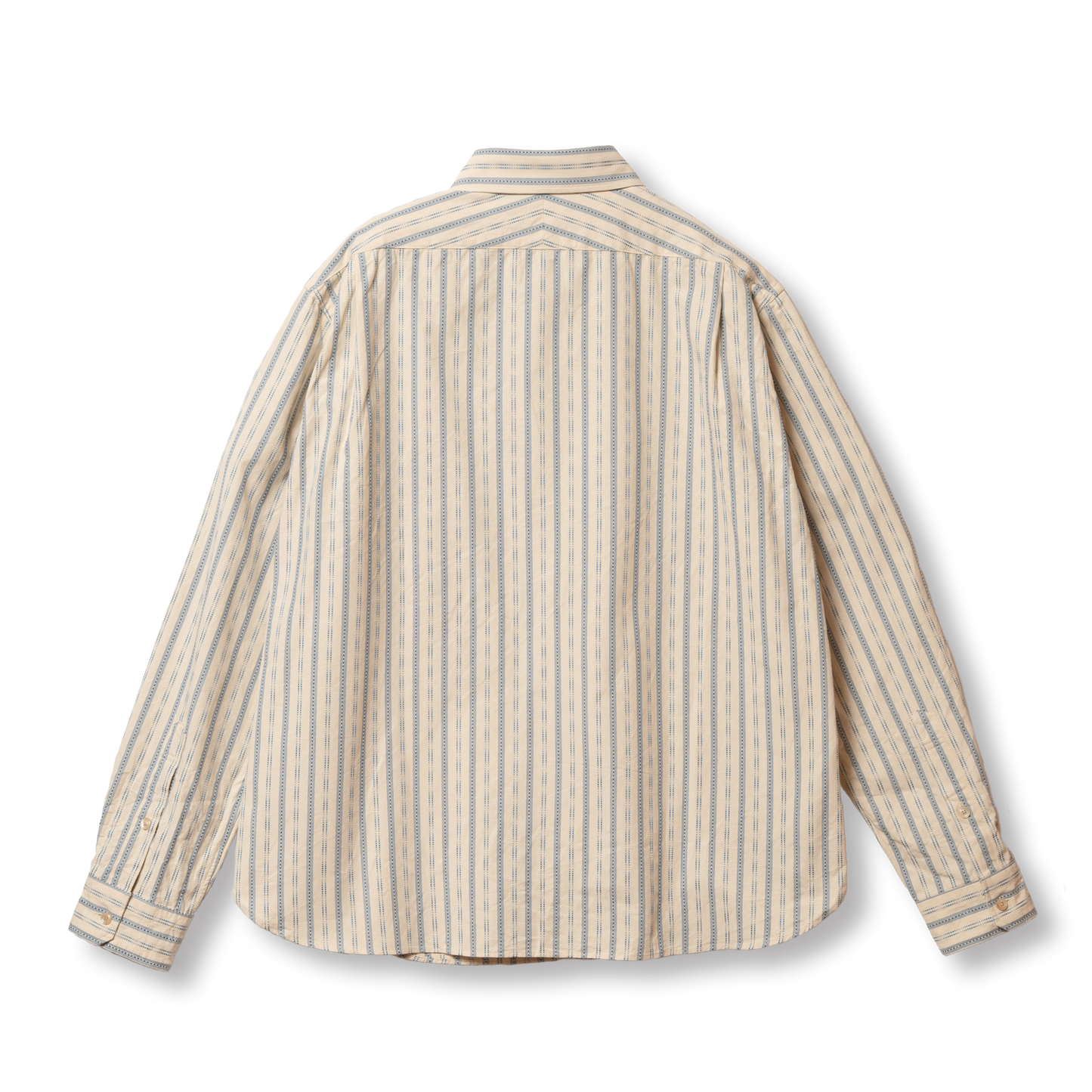 S1020 Striped Work Shirt (Beige) ストライプワークシャツ (ベージュ)