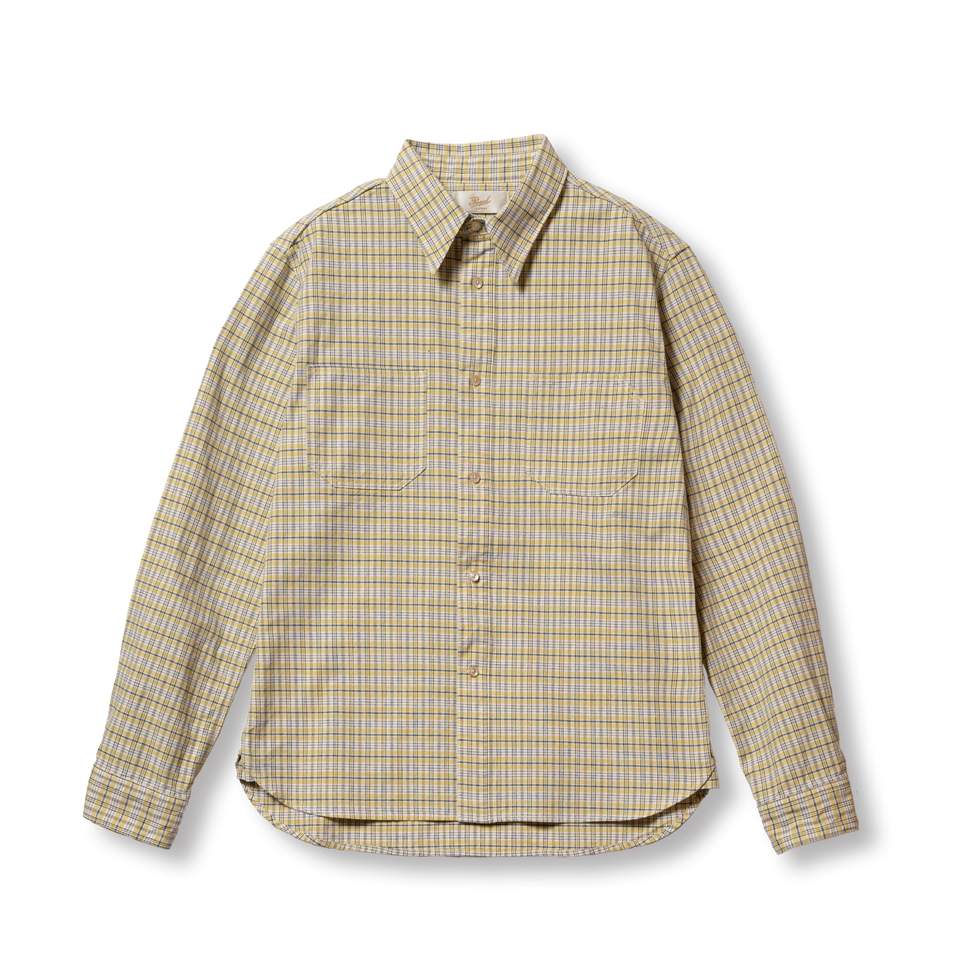 S1017 Check Work Shirt チェックワークシャツ (イエロー) – PREQUEL