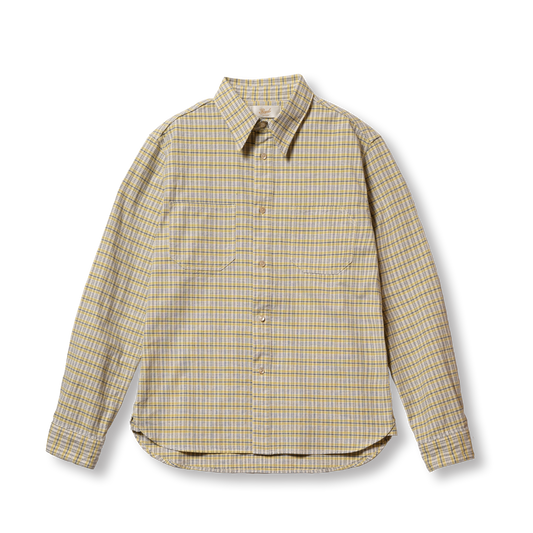 S1017 Check Work Shirt (Yellow)
