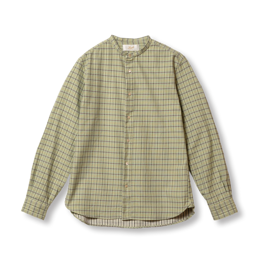 S1018 Stand-up Collar Shirt (Green)