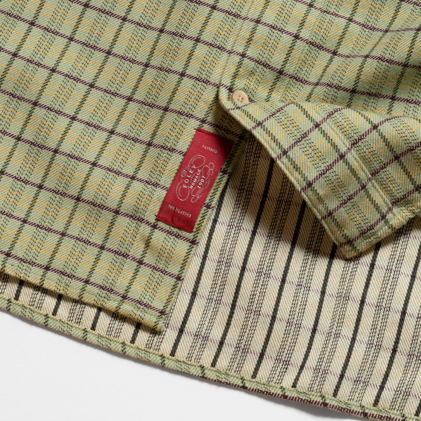 S1018 Stand-up Collar Shirt (Green)