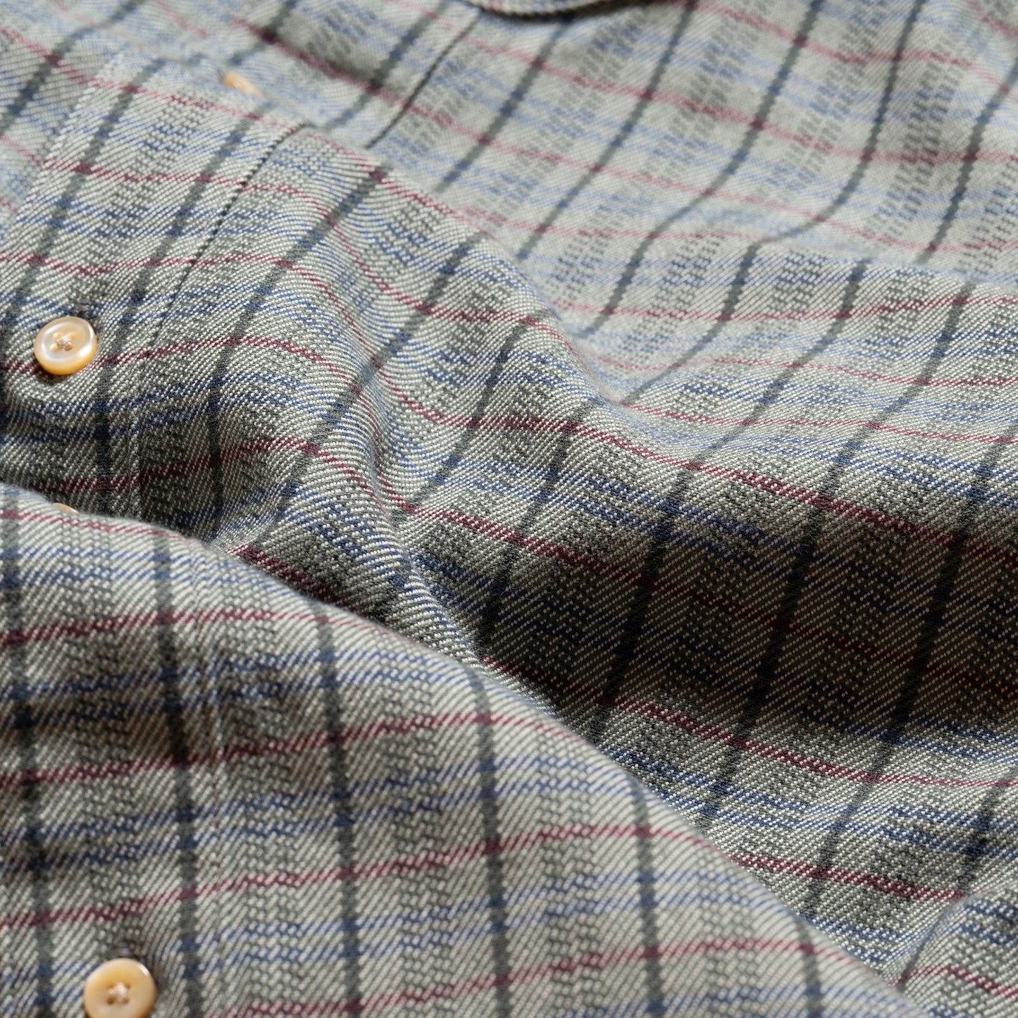 S1018 Stand-up Collar Shirt (Grey) スタンドアップカーラーシャツ (グレー)