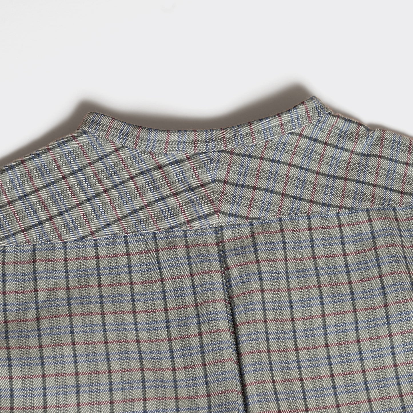 S1018 Stand-up Collar Shirt (Grey) スタンドアップカーラーシャツ (グレー)