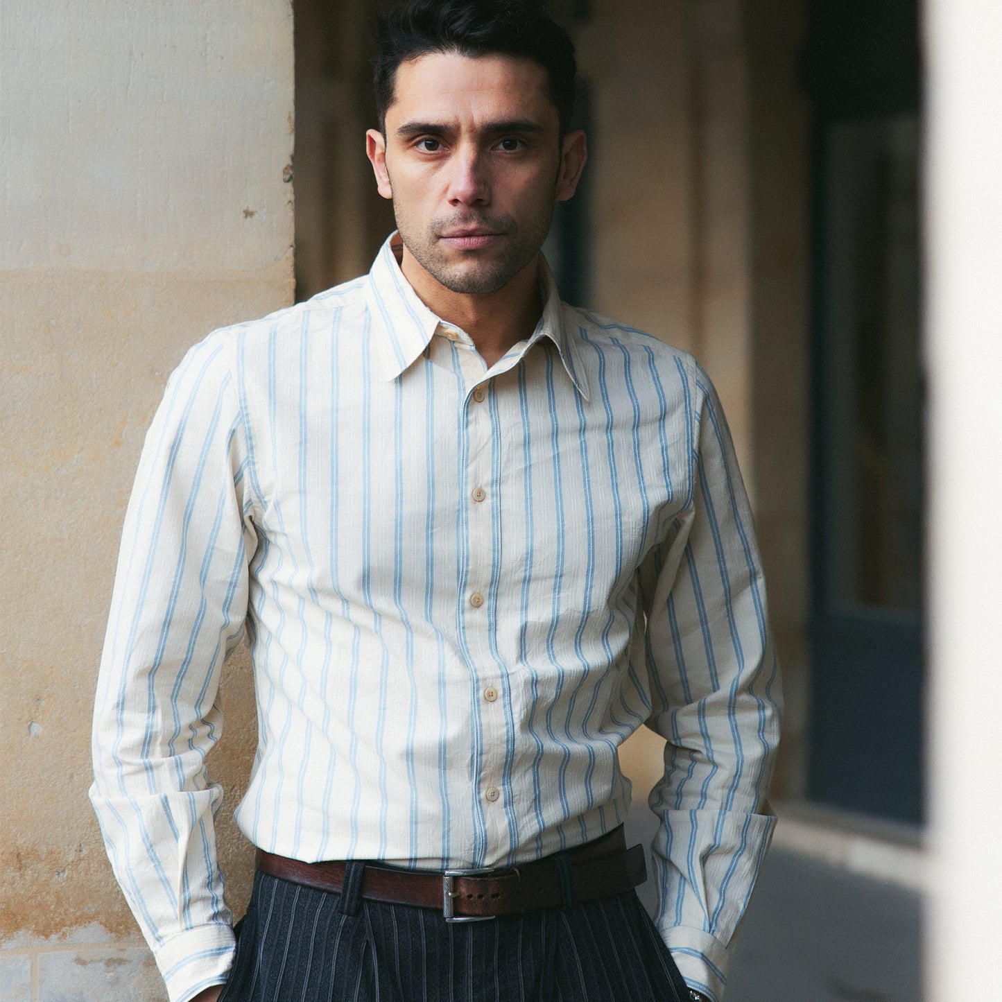 S1021 Striped Shirt ストライプシャツ
