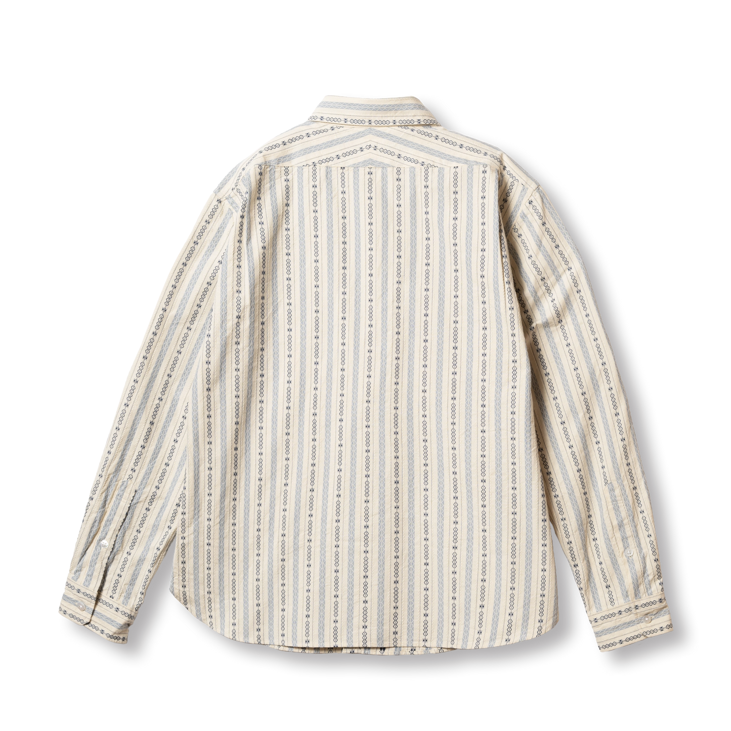 S1023 Classic Stripe Work Shirt (Beige)