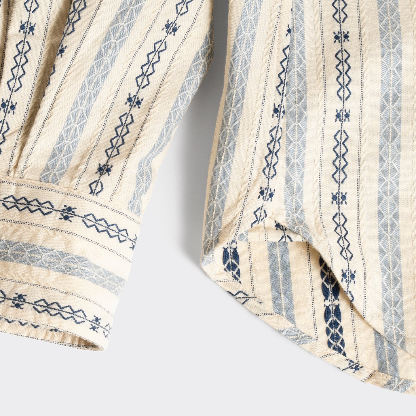 S1023 Classic Stripe Work Shirt (Beige)