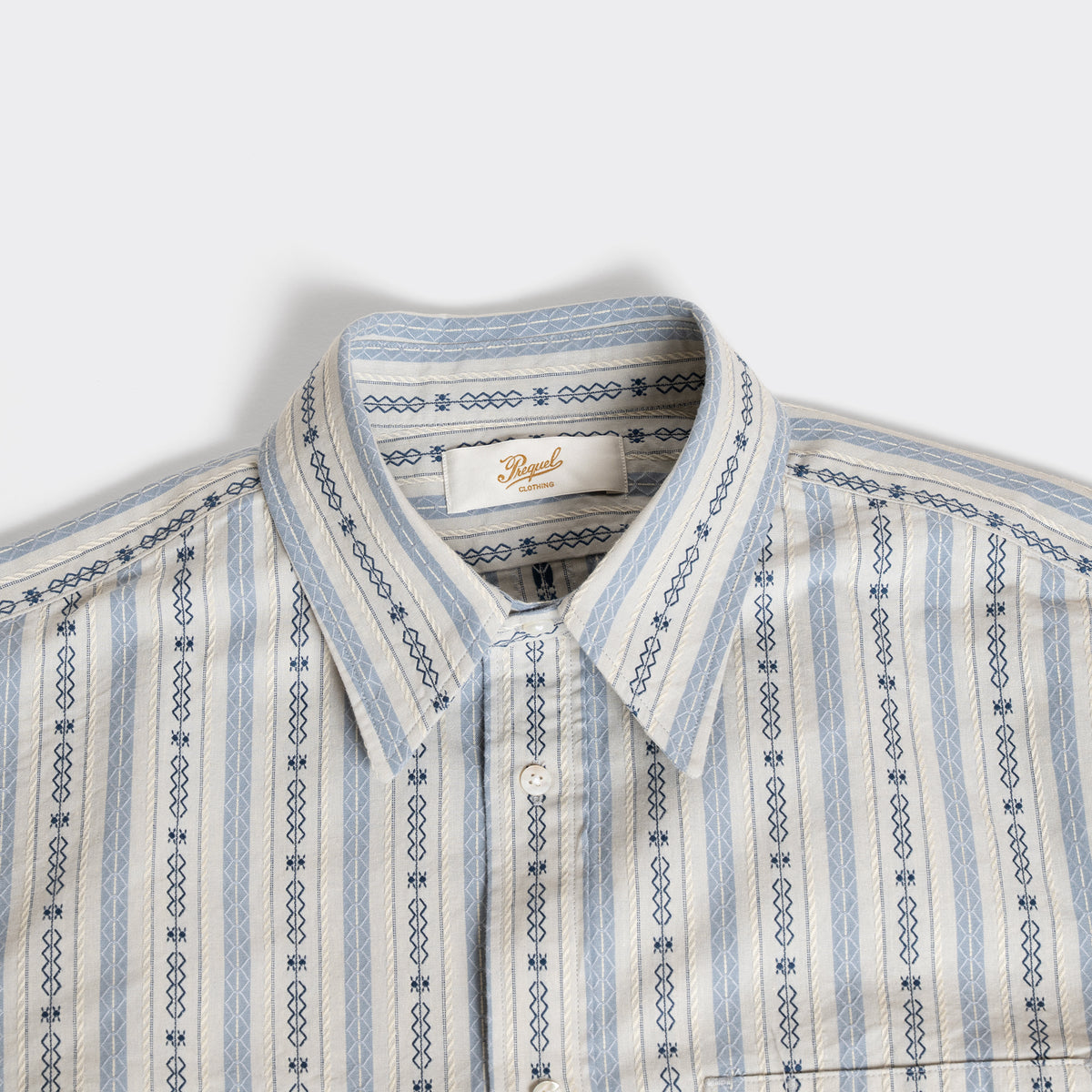 S1023 Classic Stripe Work Shirt (Blue)
