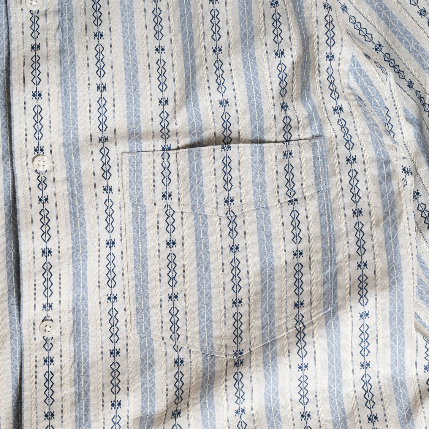 S1023 Classic Stripe Work Shirt (Blue)