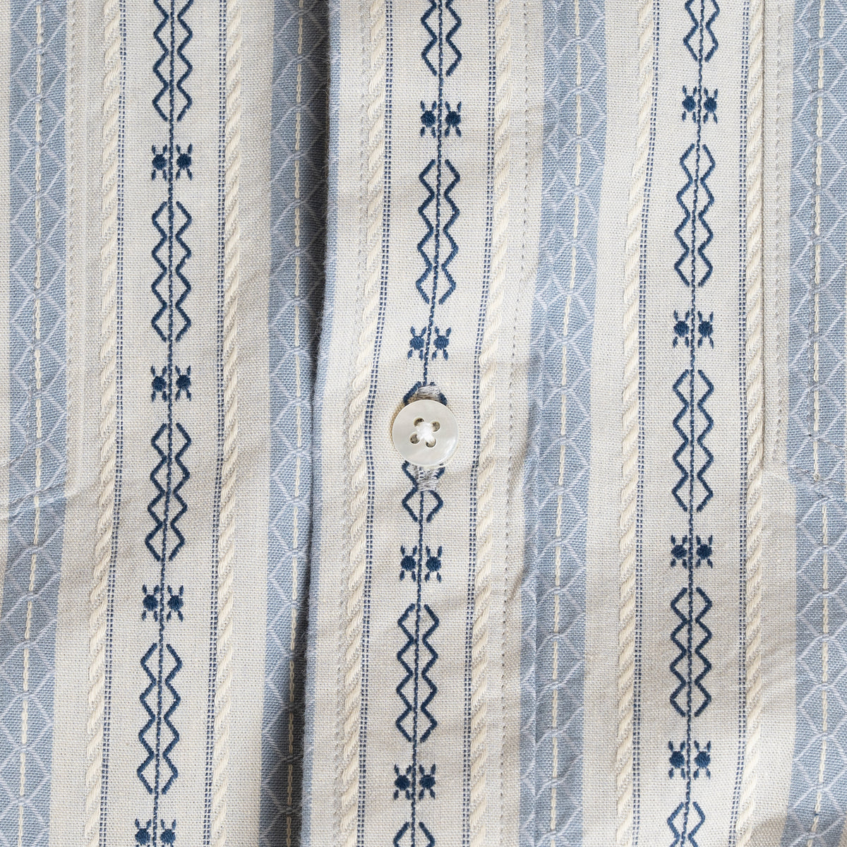 S1023 Classic Stripe Work Shirt (Blue)