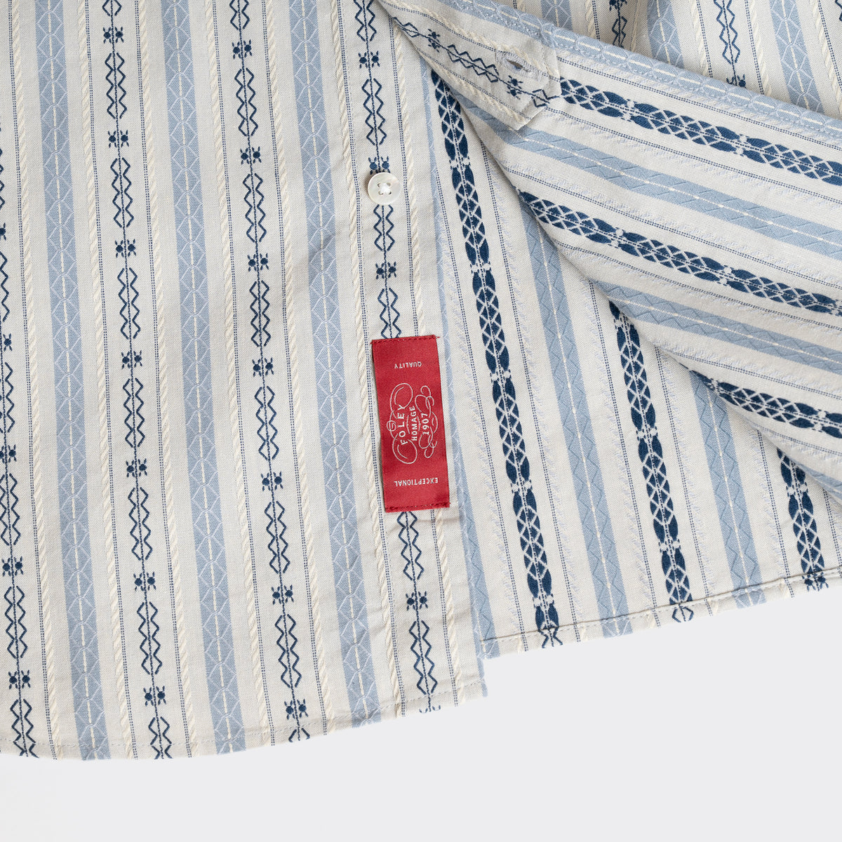 S1023 Classic Stripe Work Shirt (Blue)